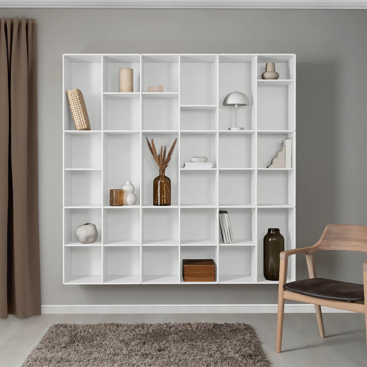 Memphis veggreol - Hvit